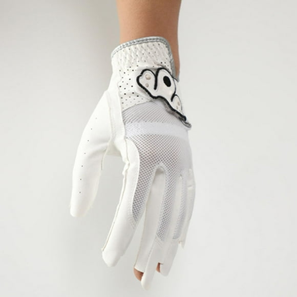 Guante de golf Manos transpirables Desgaste Equipo de golf de fibra micro suave 18 cm Cola guantes de golf
