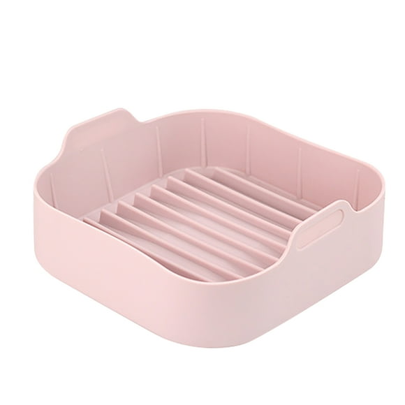 Bearachild Freidora de aire, olla de silicona, cesta para horno, pollo frito, Pizza, hornear, sartén de repuesto lavable, cocina para el hogar, accesorios Herramientas y accesorios para hornear Rosa Bearachild HA059263-02