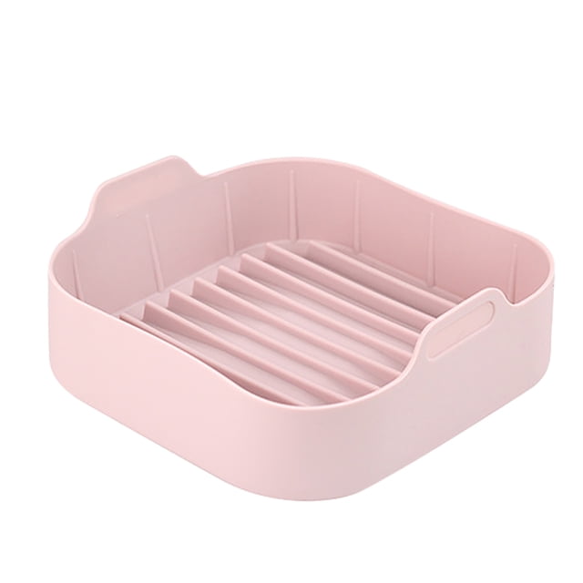 Bearachild Freidora de aire, olla de silicona, cesta para horno, pollo frito, Pizza, hornear, sartén de repuesto lavable, cocina para el hogar, accesorios Herramientas y accesorios para hornear Rosa Bearachild HA059263-02