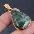 thumbnail image 2 of Natural Green Tourmaline Gemstone Handmade Copper Jewelry Pendant 2.01", 2 of 2