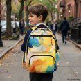 thumbnail image 6 of Chririnla Abstract Fluid Art Print Lightweight School Backpack for Kindergarten Daily Commute, Waterproof Multi Pocket 600D Polyester School Bags, 6 of 10