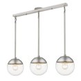 thumbnail image 1 of Golden Lighting 3219-3LP PW-PW 34 in. Dixon 3 Light Pewter Linear Pendant Ceiling Light, 1 of 1