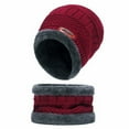 thumbnail image 4 of Mifelio Hat and Scarf Set for Women Men Women Winter Hat Warmer Scarf Touchscreen Gloves Set Warmer Neck Thick Knit Hat Set Winter Gloves for Men Women Red One Size, 4 of 4