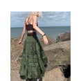 thumbnail image 3 of Falda midi Fairycore para mujer, estilo vintage con estampado floral, cintura alta, volantes, estilo años 90, estilo grunge, para fiestas y vacaciones., 3 of 6
