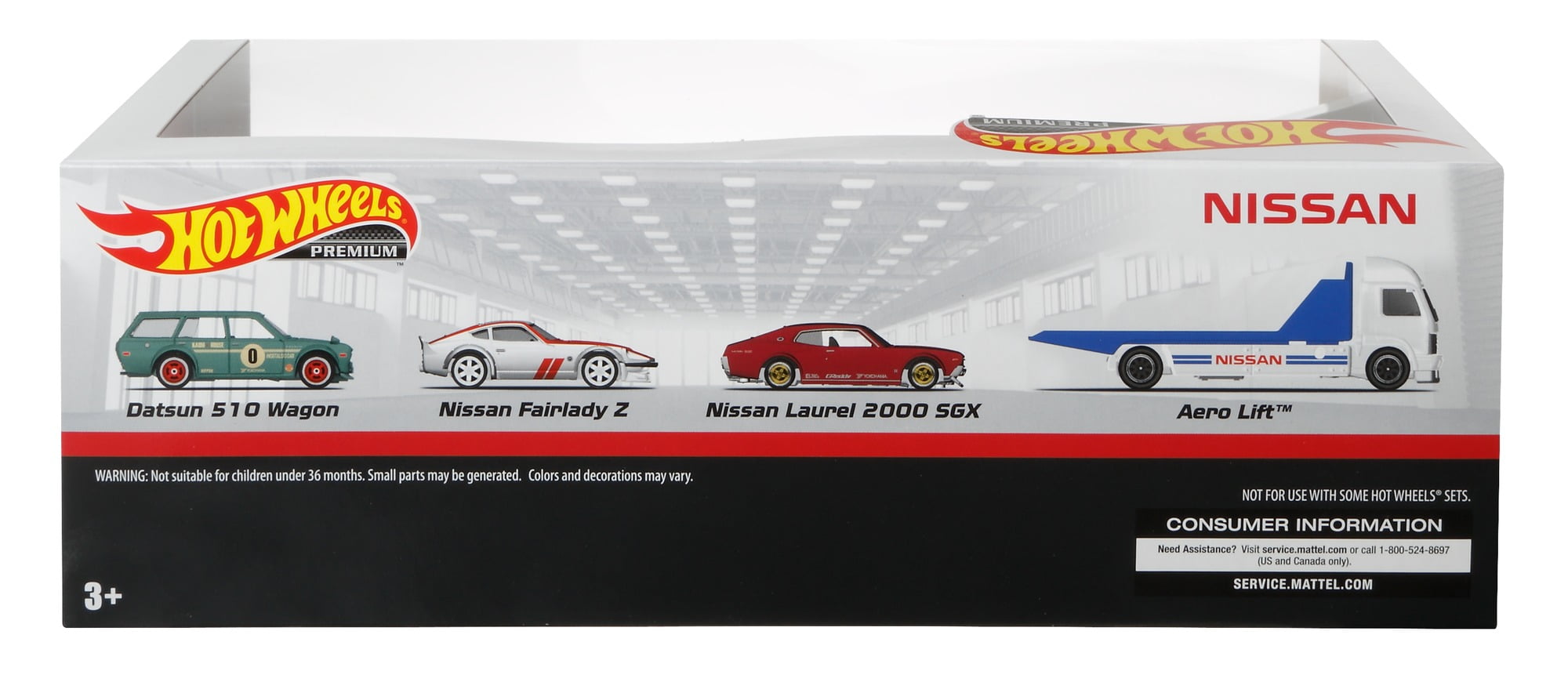 2020 Hot Wheels Premium Nissan Garage Set Walmart 1/64 Diecast Real Riders NEW 
