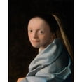 thumbnail image 3 of Vermeer, Johannes 12x14 Black Modern Framed Museum Art Print Titled - Study of a Young Woman, 3 of 5