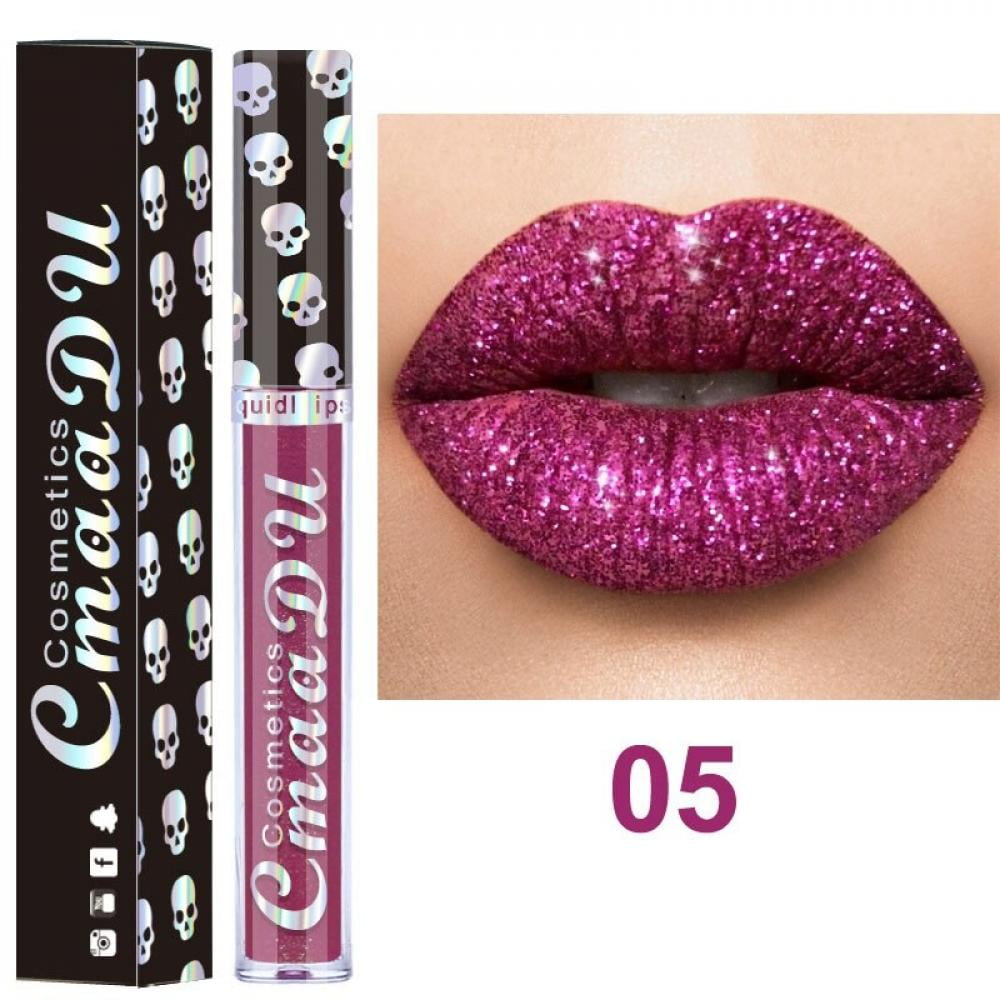 6 PCs S.he Diamond Glitter Lipgloss Set - All 6 Colors Bright