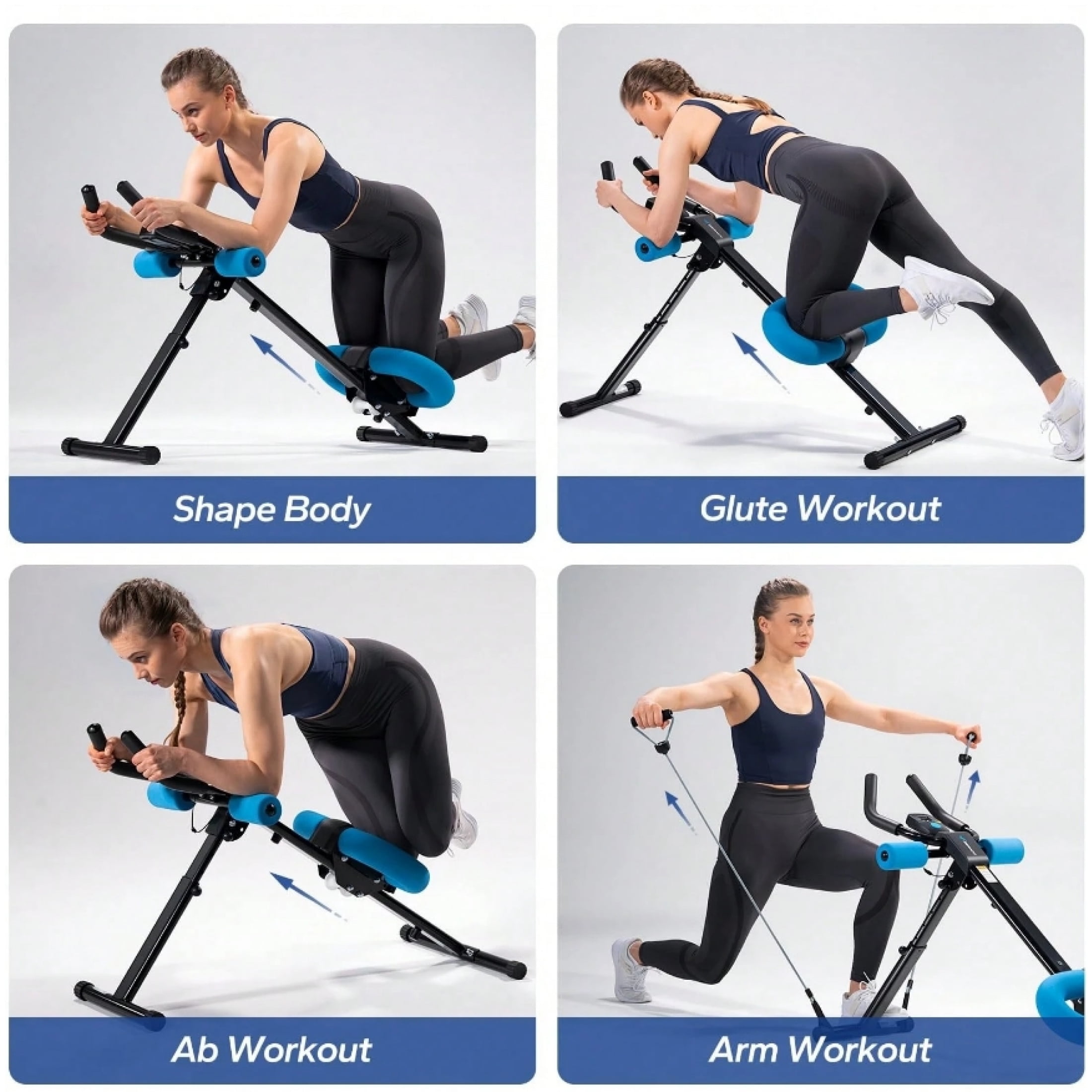 Ab Workout Equipment, ab Machine for Home Gym, Foldable