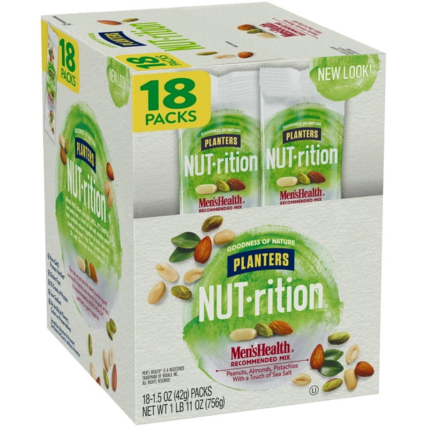 Planters NUTrition Men's Health Mix, 18 ct 1.5 oz Bags