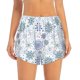 thumbnail image 2 of Balery Retro ice blue snowflakes Pantalones cortos deportivos para mujer con forro y dos bolsillos, elásticos, para entrenamiento, gimnasio, yoga-Small, 2 of 7