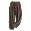 thumbnail image 3 of Posijego Women's Fleece Pajama Sets Fuzzy Lined Warm Elastic Waist Soft Pjs Bottoms Lounge Pants Sleepwear, 3 of 4