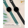 thumbnail image 3 of Wearlizer Sport Floral Engraved Silicone, Samsung Sunflower Wristwatch Band, 20 mm to 47 mm, 3 of 7