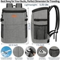 thumbnail image 3 of Mochila térmica para acampar Vankor, 45 latas, impermeable, gris, 3 of 7