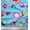 Baby Blue, variant on Soimoi Brown Cotton Duck Fabric Donuts Food Print Fabric by the Yard 42 Inch Wide