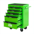 thumbnail image 5 of Garage Workshop Rolling Tool Cabinet, Compact 5-Drawer Steel Storage Tool Chest with Wheels, Classic Green, 5 of 18