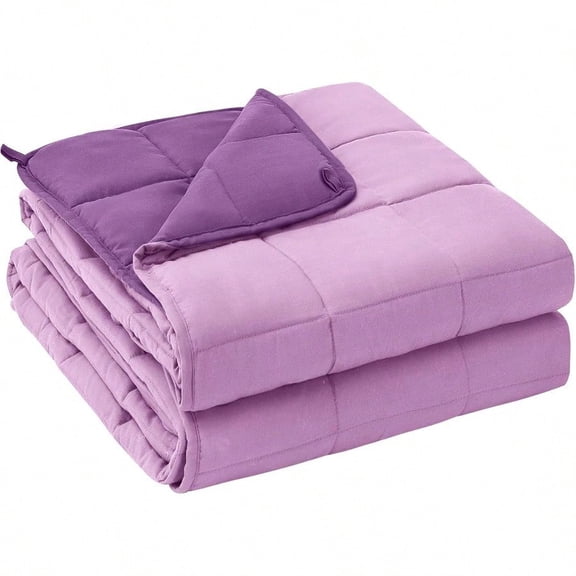 Weighted Blanket for Adults 20 Lbs 60X 80 Purple Heavy Thick Bed Blanket Queen/Full Size for Sleeping Perfect for 190-210 Lbs Cozy Gifts for Women hine Washable