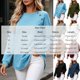 thumbnail image 3 of Neewe Women's Plain Casual Long sleeves Sweatshirt Tops Basic Loose Fit Lightweight Tunic Pullover, 3 of 7