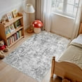 thumbnail image 6 of UERMEI 3'x5' Area Rugs for Entryway, Washable Non-slip Soft Indoor Door Mats, Modern Abstract Throw Rug for Bedroom Laundry Room Carpet, Gray, 6 of 10