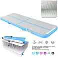 thumbnail image 4 of Fbsport Blue 13ft/4m*1m*0.1m Air Track Mat Inflatable Gymnastics Air Track with Electric Air Pump for Practice Gymnastics, Yoga,Kid Safty mat,Tumbling,Parkour, Home Floor, 4 of 11