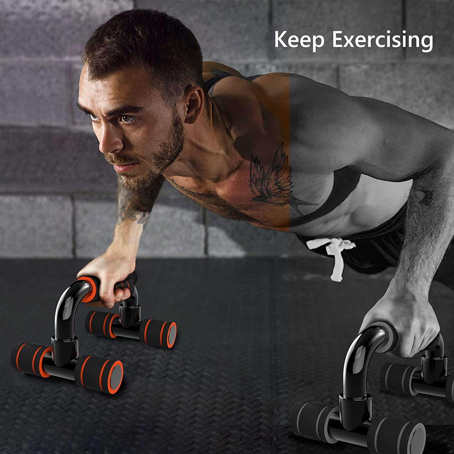 Push Up Bars Gym Exercise Equipment Fitness 1 Pair Pushup Handles