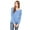 Blue Triblend, variant on BELLA + CANVAS Womens Sponge Fleece Wide Neck Sweatshirt
