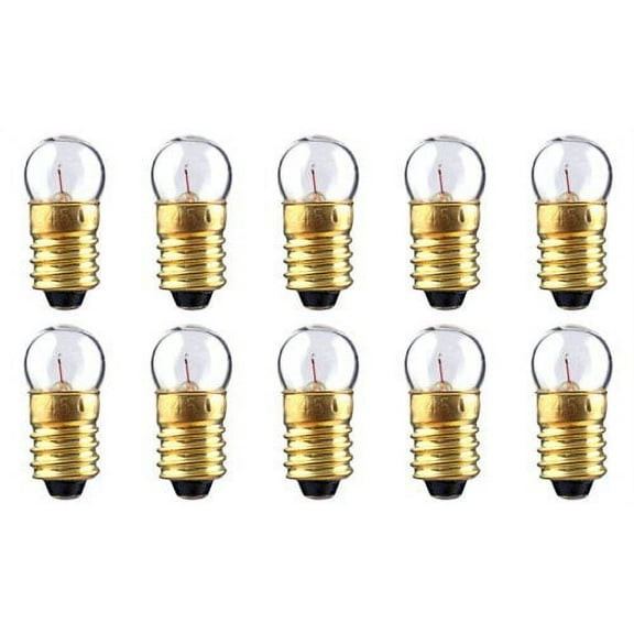 CEC Industries #1446 Bulbs, 12 V, 2.4 W, E10 Base, G-3.5 Shape (Box of 10)