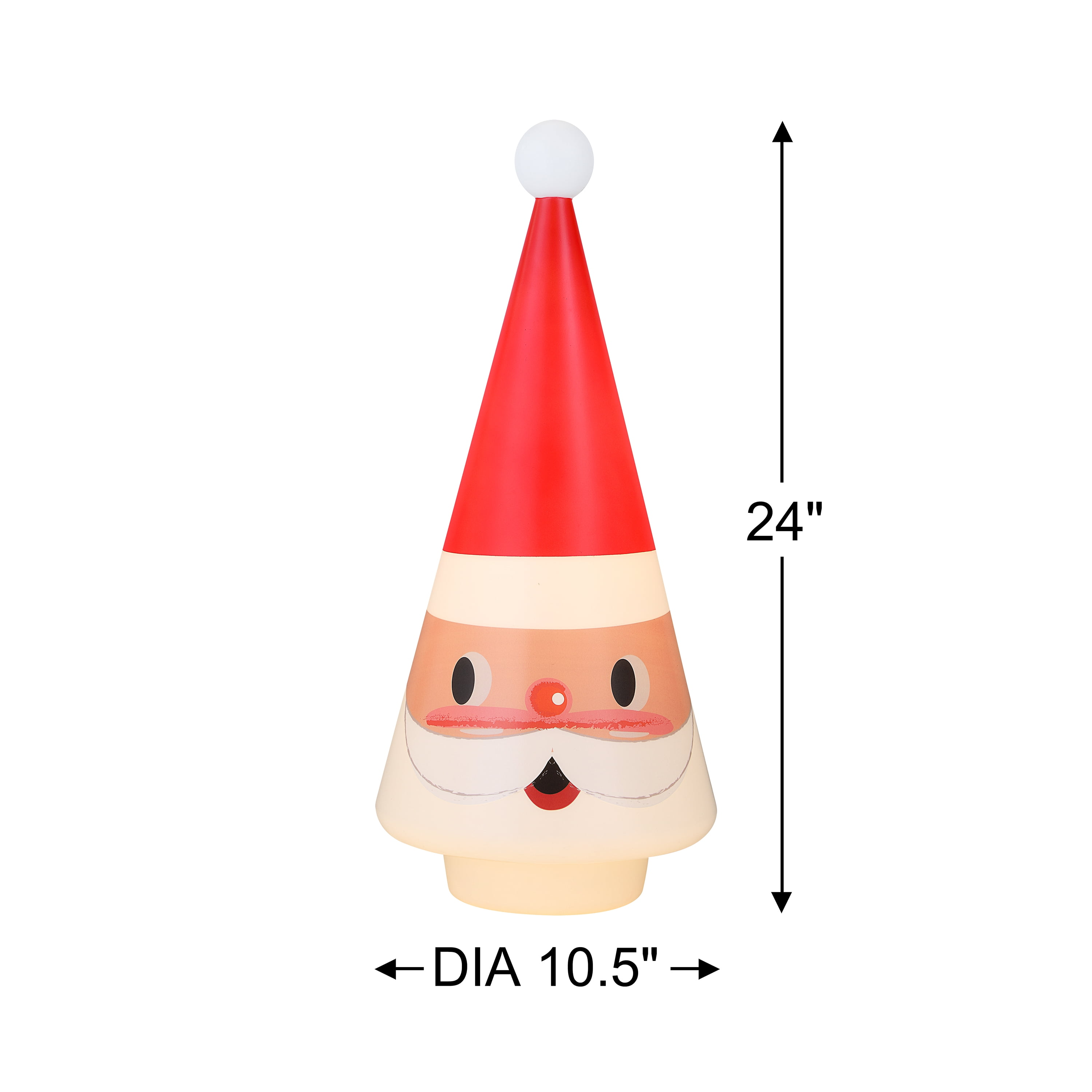 Mr. Christmas 24" Blow Mold Retro Santa Tree
