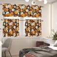 thumbnail image 2 of Aplkyhs Curtain Short Window Drape Panel Christmas Holiday Kitchen Curtain Privacy Street Window Curtains Total Room Darkening for Laundry Bathroom RV, 2 of 6