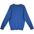 thumbnail image 2 of Kinross Chandail à Col Rond Navy/ pour Hommes avec Basculement Contrasté - TG, 2 of 2