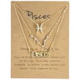 thumbnail image 1 of Flmtop 3 Pcs Colliers Constellation Symboles Lettres Femmes Colliers en Papier Strass Brillants pour Fête, 1 of 10