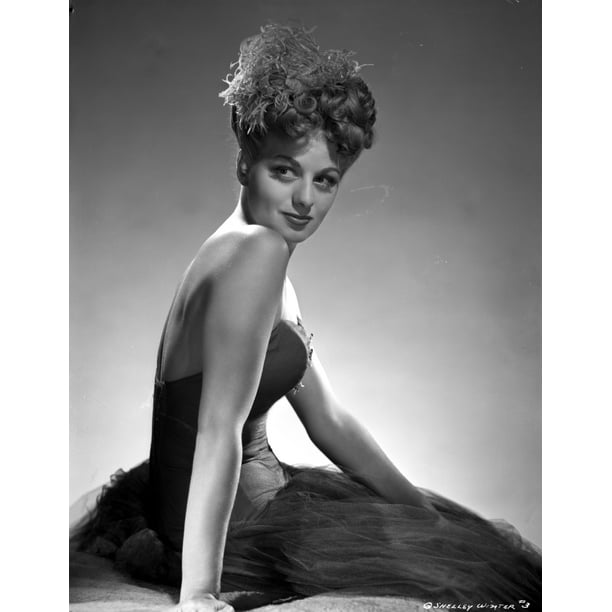 shelley winters portrait black silk dress photo print shelley winters portrait black silk dress photo print