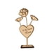 thumbnail image 2 of Decoración de la mesa familiar de figuras de madera, adorno artesanal para comedor, regalo personalizado para el Día de la Madre, escultura de madera maciza natural para guardar en recuerdo, 2 of 6