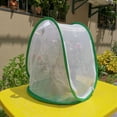 thumbnail image 2 of Jinsinto 33*37cm Large Butterfly Habitat Cage, Caterpillar Fence Butterfly Net Cage Foldable Insect Mesh Cage for Insect Watching Feeding, 2 of 5