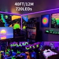 thumbnail image 2 of Tira de luz negra YQNLIFA de 12 m con 720 LED DC12V 24W, 2 of 9