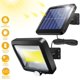 thumbnail image 4 of Luz solar para exteriores, luz solar, con control remoto, sensor de movimiento a prueba de agua, 100 LED IPX65 Luz solar para exteriores potente a prueba de agua para garaje, puerta, jardín brillar Electrónica, 4 of 5