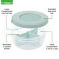 thumbnail image 4 of Prokeeper+ Plastic 3 Portion Snack Stack Food Storage Container, Ideal Use for Workday Meals and Travel, 4 of 7