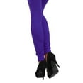 thumbnail image 3 of K-Cliffs Women's One Size Seamless Fleece Lined Leggings 2" Waistband,  (Purple) -, 3 of 8