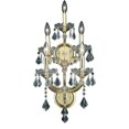 thumbnail image 1 of Wall Sconce MARIA THERESA Traditional 5-Light Gold Clear Crystal Black E EL-7181, 1 of 1