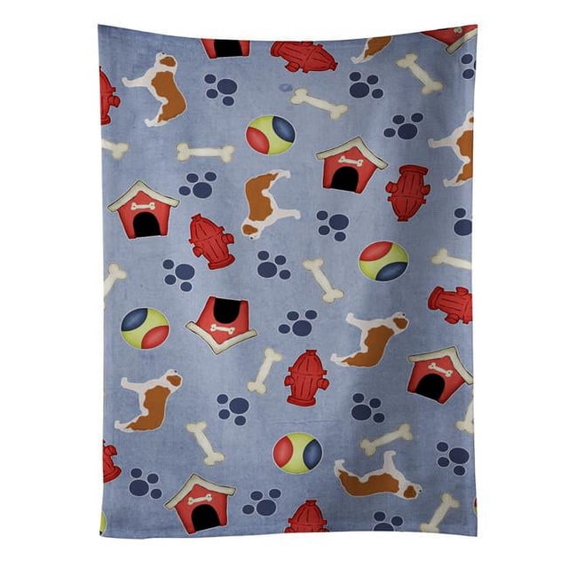 Carolines Treasures BB3976KTWL Saint Bernard Dog House Collection Kitchen Towel