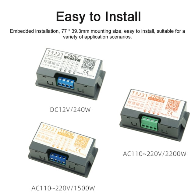 Régulateur de Temps Programmable, Automatique Opération Manuelle Huiop Temps Retard de Temps 1-way Switch Sortie Automatique Manuel Delay 1-way Relais Manuel Réserve d'Opération T3231 Temps Buzhi 1500w