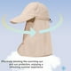 thumbnail image 4 of Sombrero de protección solar para hombres y mujeres | Gorra de pesca de nylon convertible con chal desmontable | Transpirable, de secado rápido, plegable | 55-60cm Ajustable | Azul, Morado, Beige,, 4 of 8