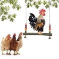 thumbnail image 3 of Pollo columpio pájaros percha de pollo soporte de pollo juguete para pájaros grandes Macaws pinzones Canario Yuyangstore Columpio de escaleras para aves de corral en el patio trasero, 3 of 6