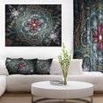 thumbnail image 1 of Fleur Fractale Violette Foncée - Impression sur Toile d'Art Floral, 1 of 3