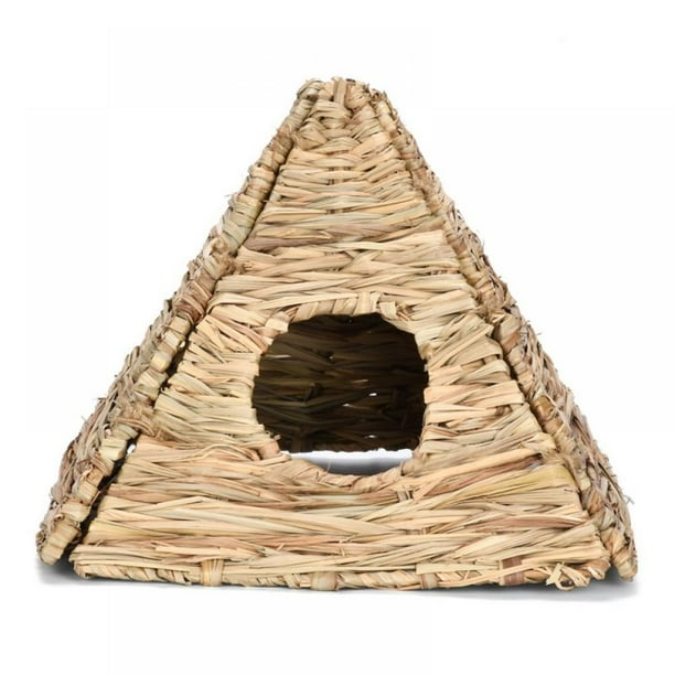 Nature's Hideaway Grass Hut Toy, Grass House for Syrian Hamster