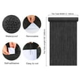 thumbnail image 2 of CHIHUT Black Grasscloth Peel and Stick Wallpaper for kitchen Waterproof 12"x100" Fabric Linen Contact Paper for Bathroom Removable Thick Textured Vinyl Roll for Cabinets Countertops Bedroom, 2 of 8