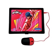 Lexibook Miraculous Bilingual Laptop, EN/ES, 124 Acts, Red/Black