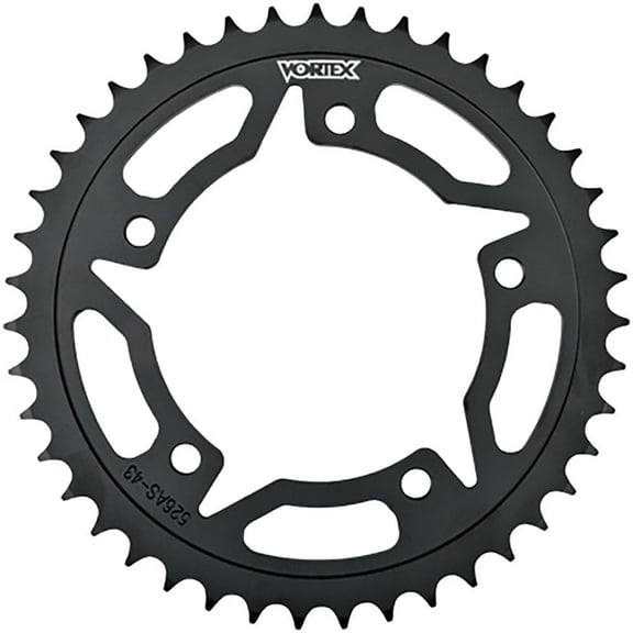Vortex 527S-43 530 Steel Rear Sprocket - Black - 43 Tooth