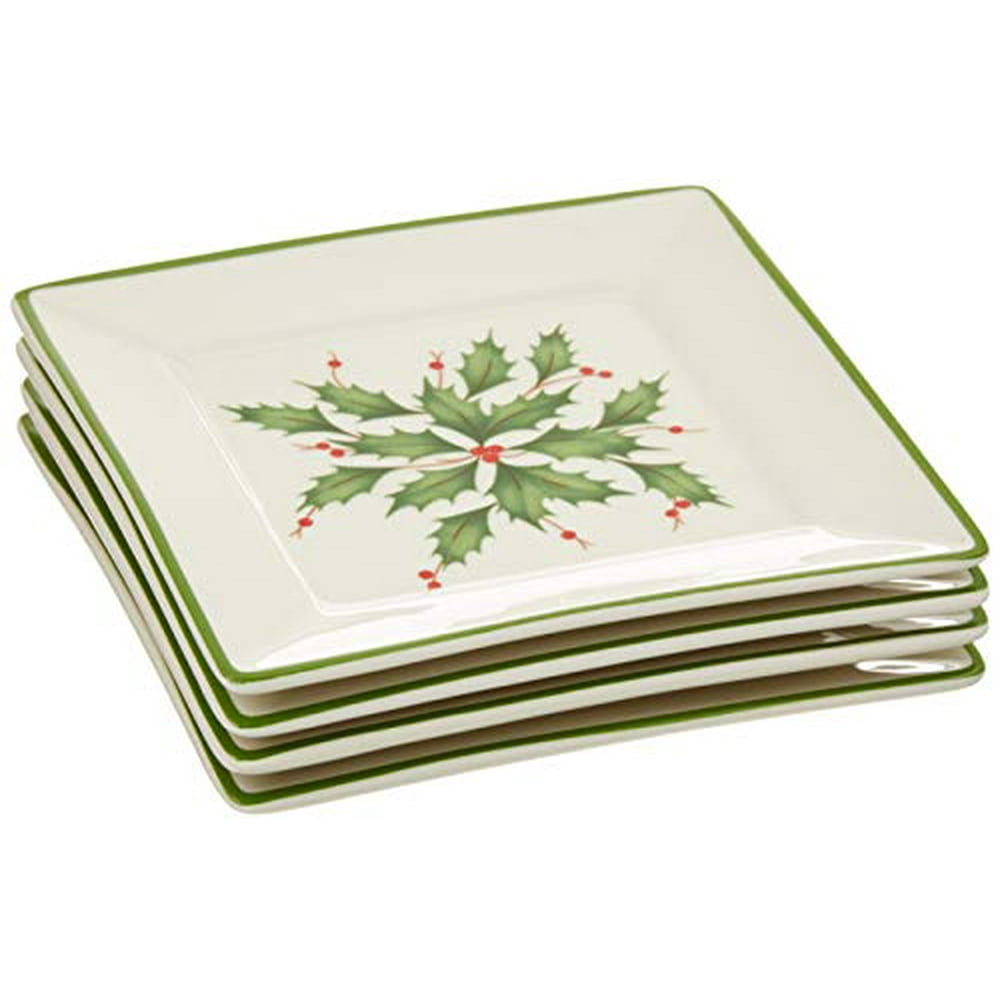 Lenox Hosting the Holidays Tidbit Plates, Set of 4