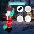 thumbnail image 4 of Heiko 7.8 FT Christmas Inflatables Blow Up Molds Yard Decorations Build Led Lights Two Bags Santa Claus for July Outdoor Garden Lawn Holiday, 4 of 6