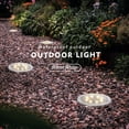 thumbnail image 5 of Solar Ground Lights, 8 Pack 8 LED Solar Garden Lights Outdoor Waterproof Warm White Landscape Lighting for Yard Walkway Patio Lawn Driveway Deck, 5 of 14